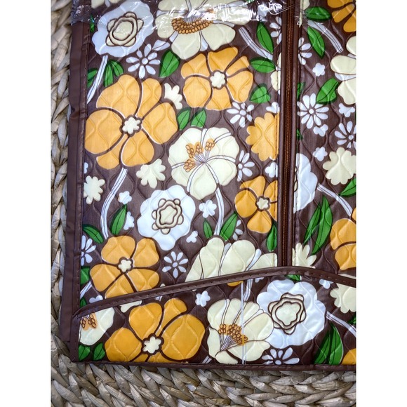 Vintage 70s Hanging Garment Jumbo Bag Closet Organizer Storage Rack Floral NEW - Picture 9 of 13